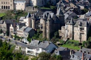 Frankreich. Limousin. Correze. Uzerche. Altstadtpanorama