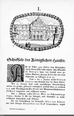 Schicksale des Königlichen Hauses.