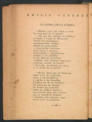 La gloria de la guerra