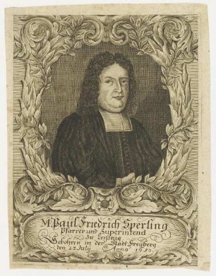 Bildnis des Paul Friedrich Sperling