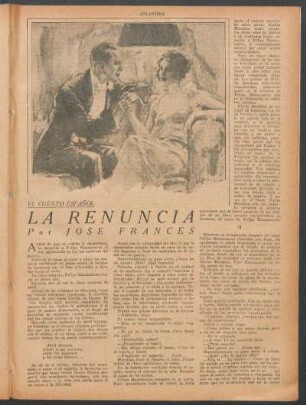 La renúncia : El cuento español