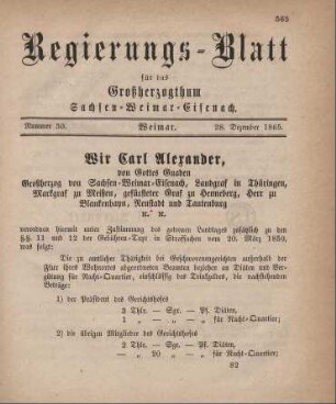 Nr. 30 : 28. Dezember 1865