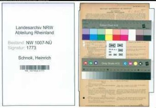 Entnazifizierung Heinrich Schnok , geb. 23.01.1901 (Verw.Angestellter)