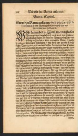 Das 18. Capitel. Wie wir zu Barna ankamen.