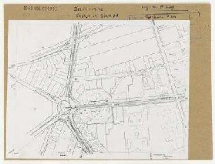 Hauptverkehrsstraßenplanung im Bereich Potsdamer Platz. Berlin, Mitte, Potsdamer Platz/Ebertstraße/Lennéstraße/Leipziger Straße