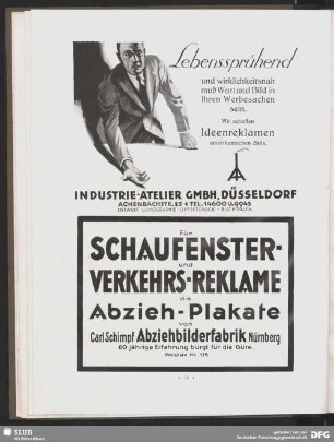 Schaufenster-Verkehrs-Reklame