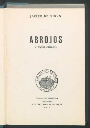 Abrojos : cuentos criollos