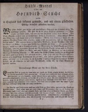 Verwahrungs-Mittel vor der Vieh-Seuche.