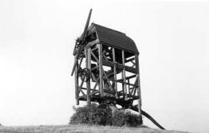 Pömmelte. Mühle Engelbrecht, Bockmühle, Skelett (1980/81 eingestürzt)