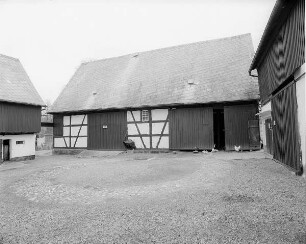 Erlbach-Kirchberg, Scheune d. Vierseithof, 18. Jh.