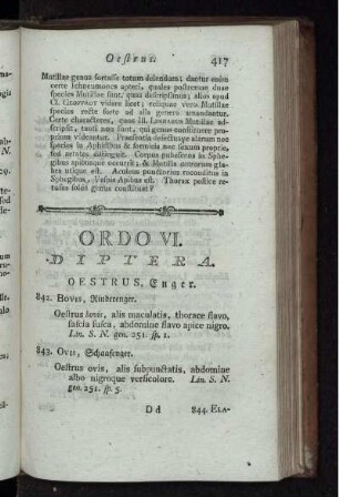ORDO VI. DIPTERA.