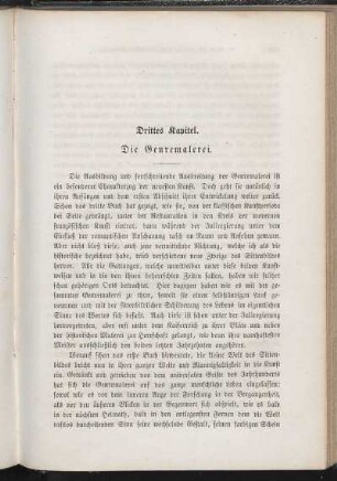 Drittes Kapitel. Die Genremalerei.