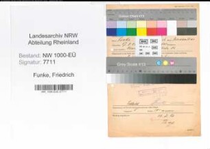 Entnazifizierung Friedrich Funke, geb. 17.08.1901 (Buchhalter)