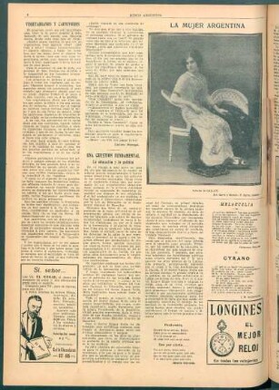 La mujer argentina [Fotografía] : Señorita de Galloti
