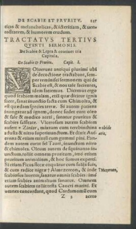 Tractatus Tertius Quinti Sermonis.