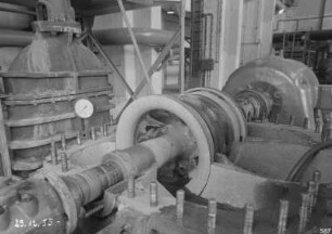 Industrie-Kraftwerk. Maschine 8, Kühlwasserpumpe : Lauta (Niederlausitz). Industrie-Kraftwerk. Maschine 8, Kühlwasserpumpe