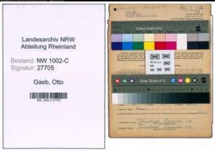 Entnazifizierung Otto Gaeb, geb. 22.11.1897 (Kaufmann)