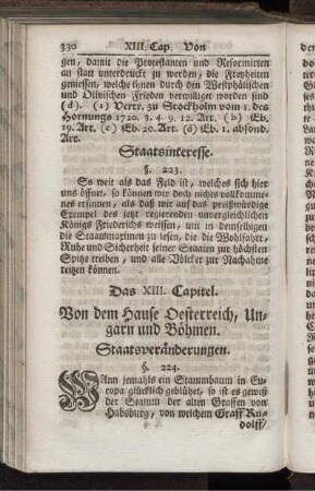 Das XIII. Capitel. Von dem Hause Oesterreich, Ungarn und Böhmen