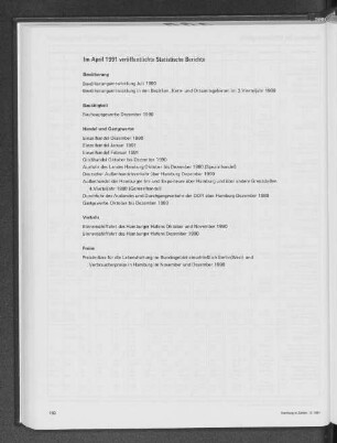 Im April 1991 veröffentlichte Statistische Berichte