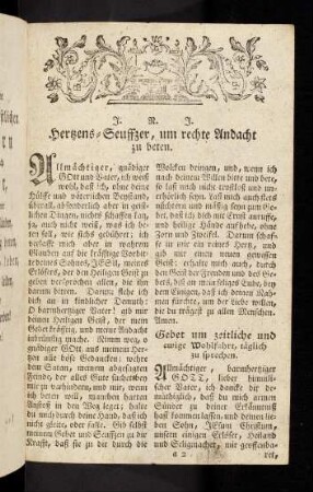 3-4, Hertzens-Seuffzer, um rechte Andacht zu beten
