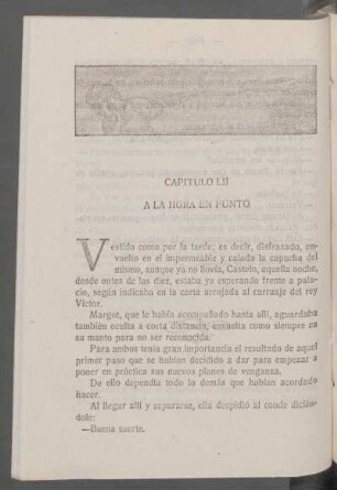 Capítulo LII - A la hora en punto