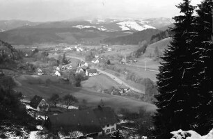 Himmelreich: Blick auf B 31; Himmelreich und Dreisamtal; oberhalb Neubauernhof