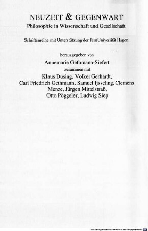 Die Philosophie und die Wissenschaften : zum Werk Oskar Beckers