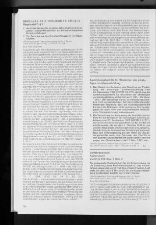 Verfahrenrecht Kostenrecht VwGO § 162 Abs. 2 Satz 2
