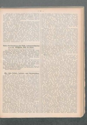 Jubel-Versammlung des Kath. Lehrerverbandes d. D. R. Pfingsten 1914 zu Essen : Mitteilungen des Fest-Ausschusses
