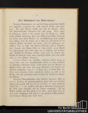 Ein Schlusswort zur Beherzigung!