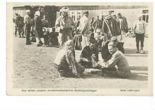 Lotto-Spiel im mohammedanischen Gefangenenlager in Zossen-Wünsdorf [?]