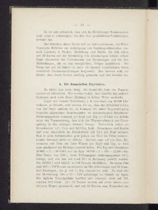 4. Die finanziellen Ergebnisse.