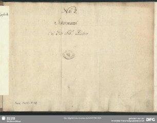 Fidalba ed Artabano - Mus.2455-F-12 : V (2), strings, bc; MenR 144