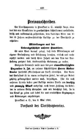 Preisausschreiben