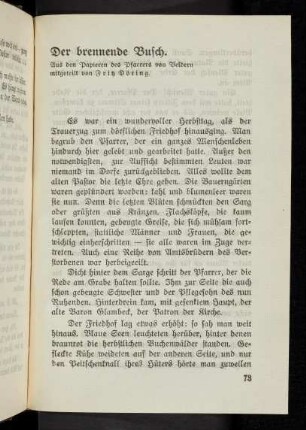 73-92, Der brennende Busch
