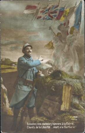 Ecoutez ces clameurs hymnes à la Patrie [...]