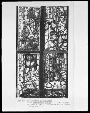 Katharinenfenster: Geißelung der heiligen Katharina