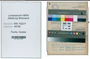 Entnazifizierung Gustav Fuchs , geb. 11.06.1905 (Haendler)