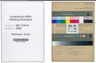 Entnazifizierung Ernst Herrmann , geb. 25.10.1905 (Ingenieur)