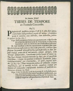 Theses De Tempore ex Formula Concordiae.