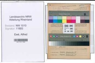 Entnazifizierung Alfred Ewé , geb. 09.11.1906 (Vertreter)
