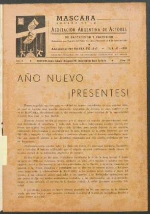 Año nuevo ¡presentes!