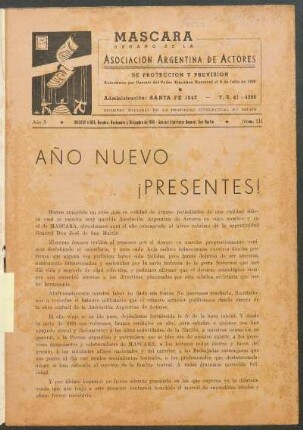 Año nuevo ¡presentes!