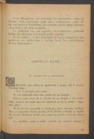 Capítulo XXXII - El llanto de la inocencia