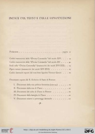 Indice del testo e delle riproduzioni