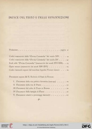 Indice del testo e delle riproduzioni