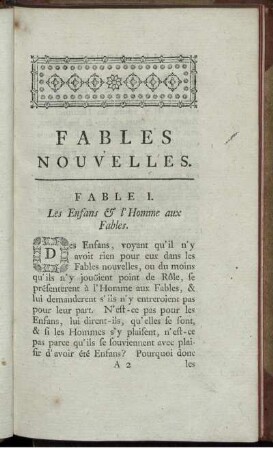 Fable I. - Fable VIII.
