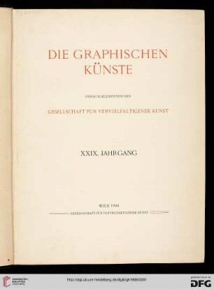 29: Die Graphischen Künste