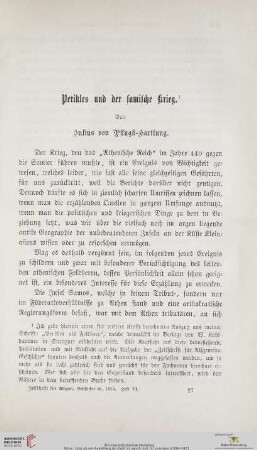 Perikles und der samische Krieg