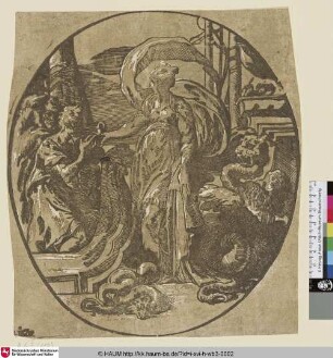 Circe reicht den Gefährten des Odysseus einen Zaubertrank